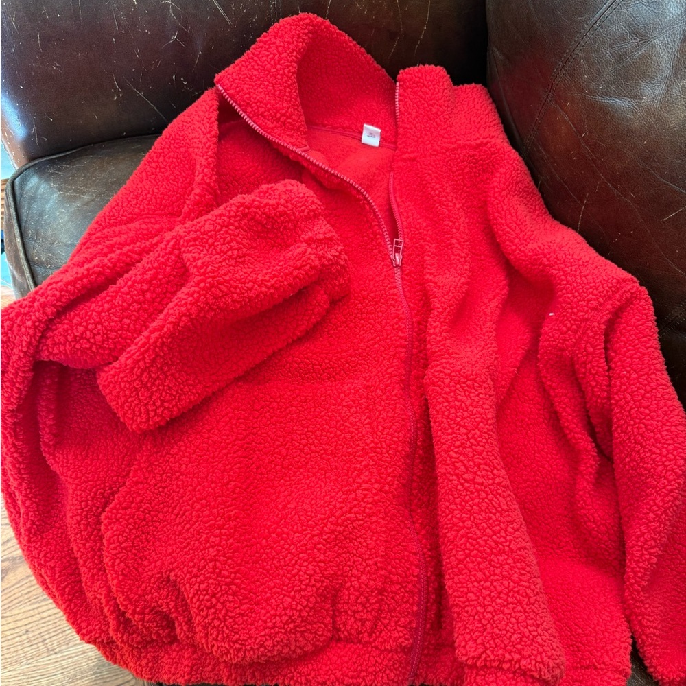 Old Navy Sherpa Red 3X